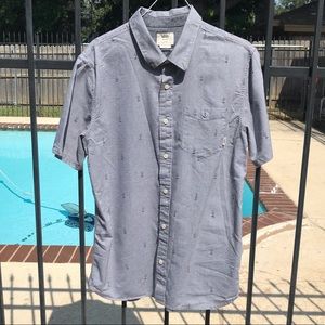 Vans button-down cactus print shirt size M
